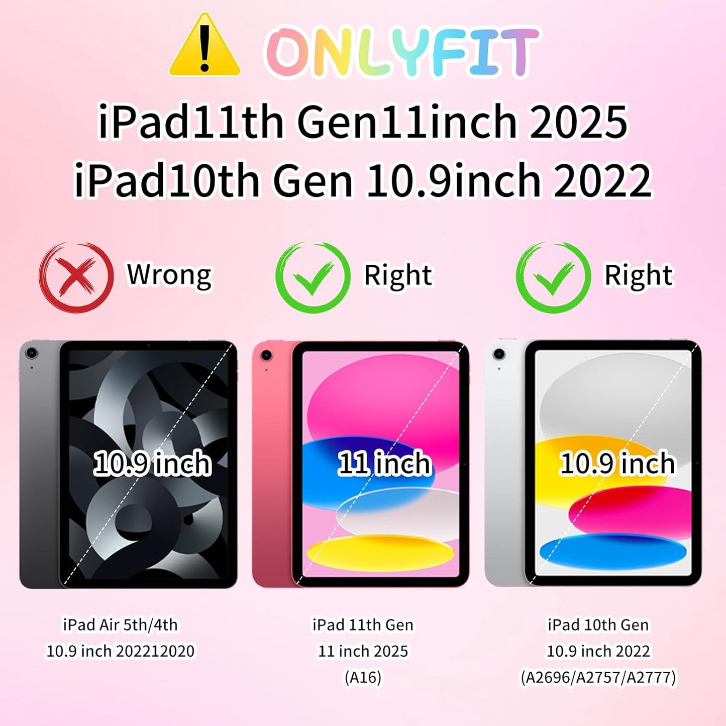 Husa compatibila cu iPad 10,9" generatia 11/10, 2025/2022, robusta, rezistenta la socuri, cu suport unicorn, curea de umar, suport pentru pix, roz