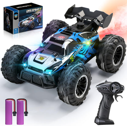 Masina RC DEERC 1:16 4WD – LED, muzica, efect abur, baterie duala, 40 minute autonomie, cu telecomanda