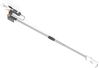 Foarfeca electrica de gradina, cu maner telescopic 190 cm, baterie de 7, 2 V, acumulator 1500 mAh, 1, 9 kg, max 13 mm, foarfece de gradina pentru tufe de trandafiri si taierea pomilor fructiferi