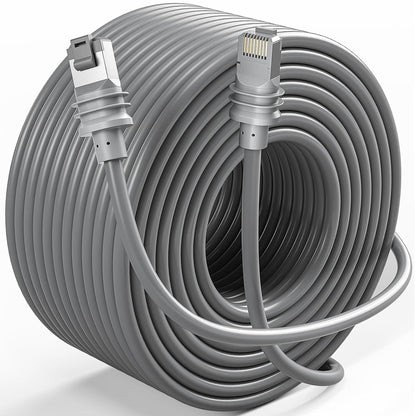 Cablu de retea Starlink Gen 3, 15 metri, cablu Ethernet impermeabil, compatibil cu Starlink Standard Actuated Gen 3 si Satellite V3, ideal ca inlocuitor sau prelungitor pentru instalari exterioare
