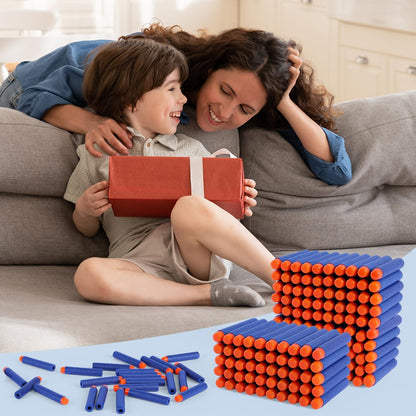 Set 600 sageti Darts din spuma, compatibile Nerf N-Strike Elite – Munitie Refill pentru pistol de jucarie, sageti de rezerva cu sac de depozitare si tinta antrenament