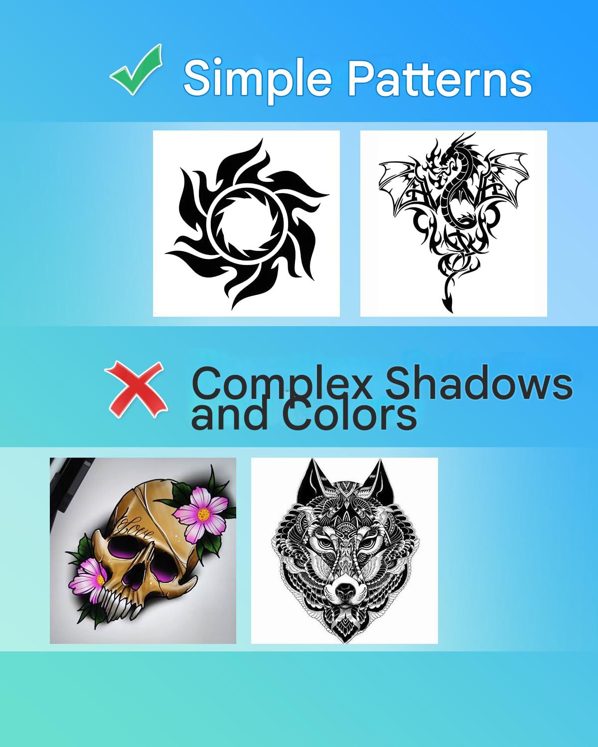 Imprimanta termica portabila pentru tatuaje, Bluetooth, USB, cu 10 hartii de transfer, acumulator 1200 mAh, printare termica directa, fara tus, conectare prin aplicatie, compatibila Android/iOS/Windows/MacOS/ChromeOS