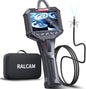 Endoscop industrial, camera de inspectie 6.2 mm rotativa 210°, cu 6 lumini LED, marire 4x, ecran de 3.5 inch, tub semirigid IP67