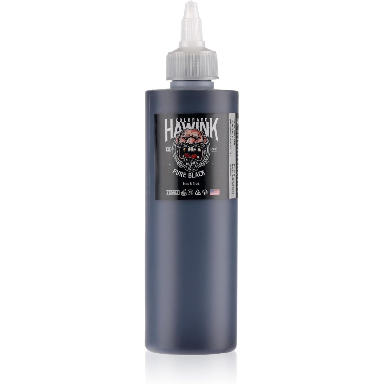 Cerneala pentru tatuaje 240 ml, tus profesional pentru tatuaj, microblading, negru Pure Black