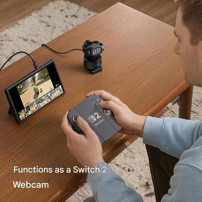 Camera web 4K EMEET PIXY Duala AI PTZ, autofocus 0.2s PDAF, 1080p, urmarire automata 310°, Senzor Sony, 3 microfoane noise canceling, control gesturi – Compatibila OBS/Twitch/Switch 2