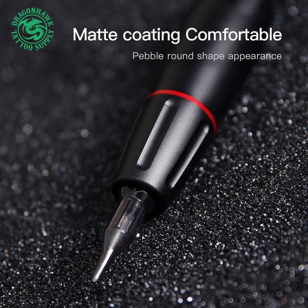 Masina de tatuat rotativa Dragonhawk Mast Pen Space, aluminiu, motor japonez, cursa reglabila 2.8–3.5 mm, ergonomica, compatibila cartuse, 6–9V, model WQ102-2