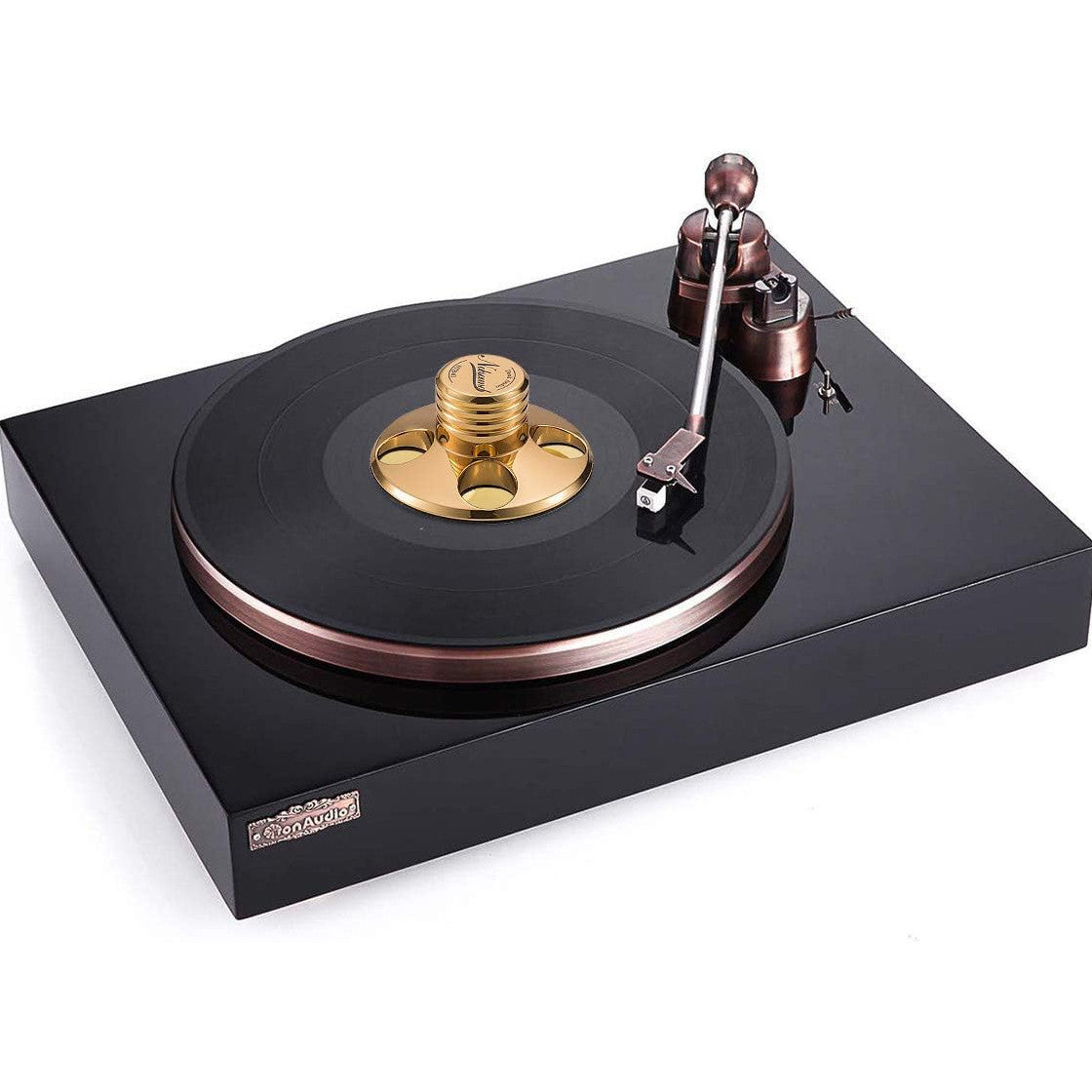 Stabilizator disc vinyl, puck metalic pentru pick-up Nobsound STB-01, auriu