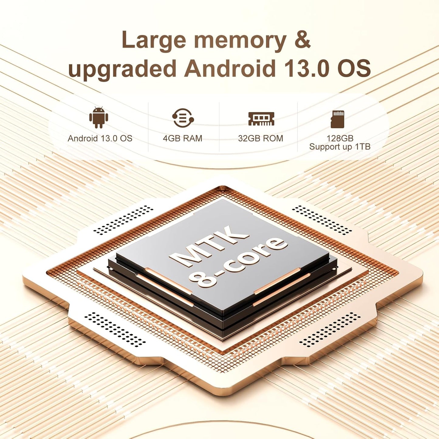 Player MP3/MP4 SWOFY D26, 96GB (32GB + 64GB SD), Android 13, WiFi & Bluetooth 5.0, ecran tactil HD 5”, Spotify/Amazon Music, Radio FM, autonomie 60h, control parental, negru