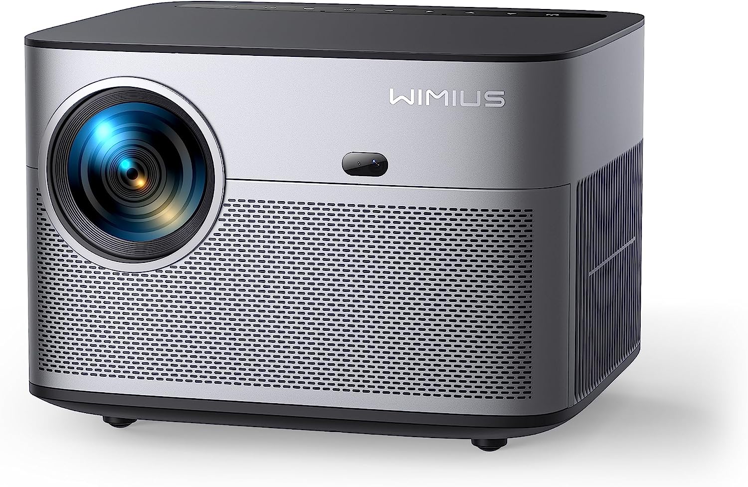 Videoproiector Wimius P64 WiFi Bluetooth Full HD 1080P, 600 ANSI Lumeni 4K Suport WiFi-6 Home Theater LED de 300 inchi pentru iOS/Android/TV Stick/Xbox/PS5 HDMI AV USB