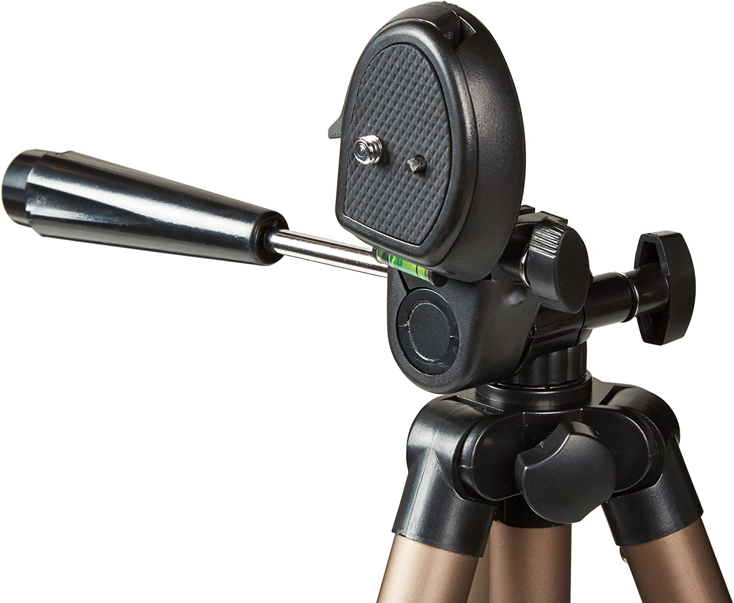 Trepied foto telescopic cu surub 1/4 inch pentru camera foto video, 42-127 cm, cu husa de transport si depozitare