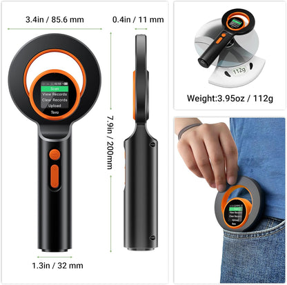 Cititor cipuri animale portabil, conexiune 3 in 1, suporta tehnologie ID64 FRID, EMID si FDX-B, ISO11784/85, ecran 1,44 inch, reincarcabil cu acumulator 1800 mAh, viteza de detectie mare, scanner RFID pentru caini, pisici si crotalii ureche