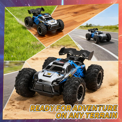 Masina RC DEERC 1:16 4WD – LED, muzica, efect abur, baterie duala, 40 minute autonomie, cu telecomanda