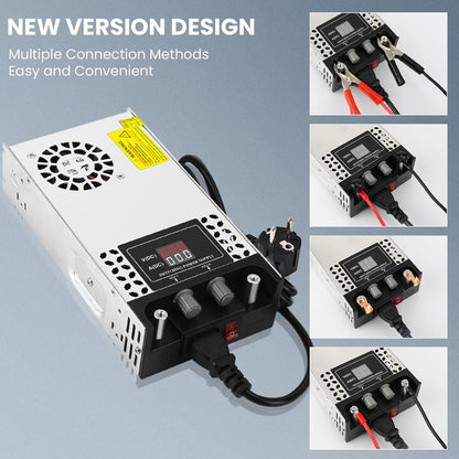 Sursa de alimentare reglabila 0-24V, 25A, 110V/220V AC 0-24Volt, 600 W, cu display, ventilata, carcasa din aluminiu, pentru banda LED