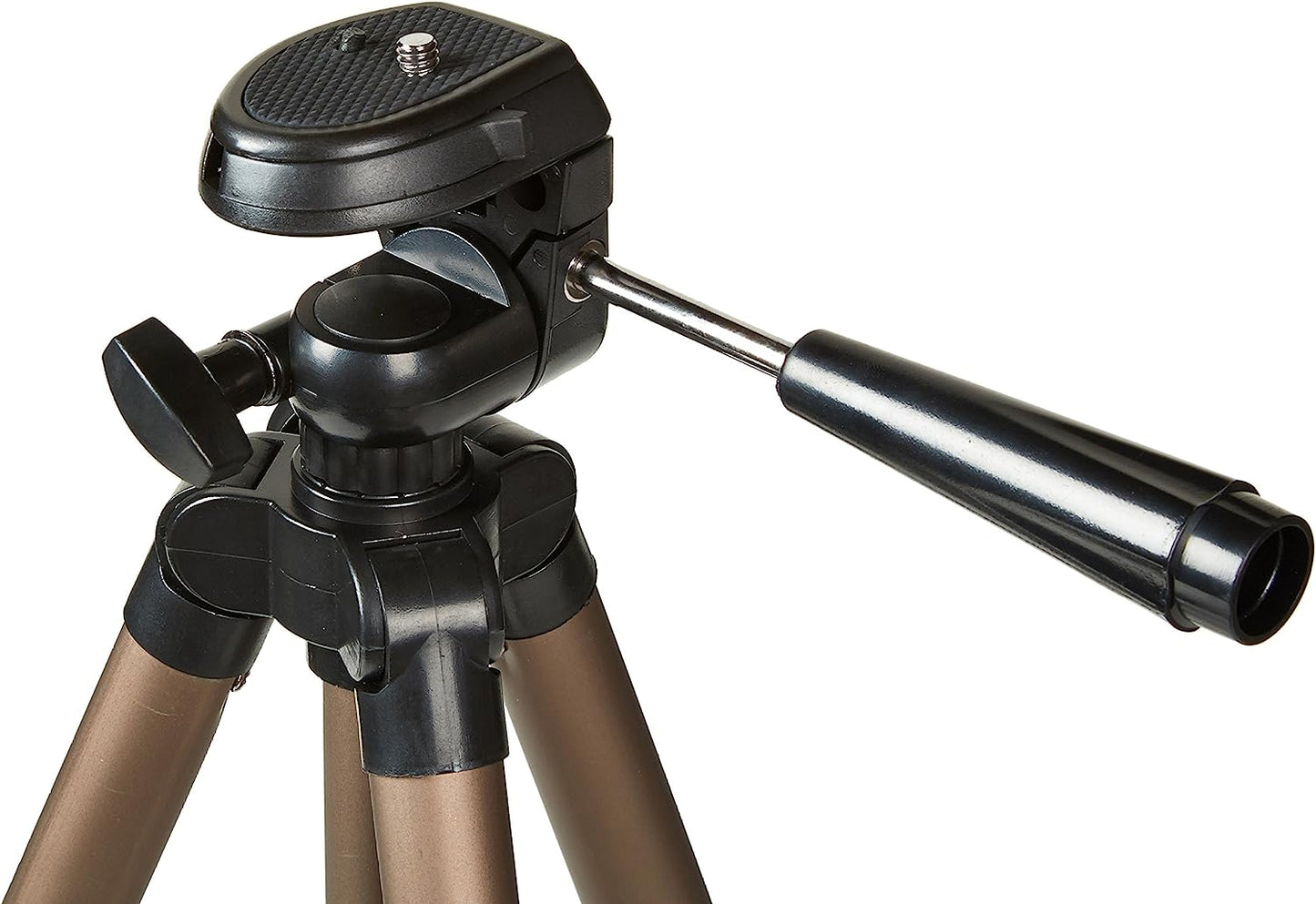Trepied foto telescopic cu surub 1/4 inch pentru camera foto video, 42-127 cm, cu husa de transport si depozitare