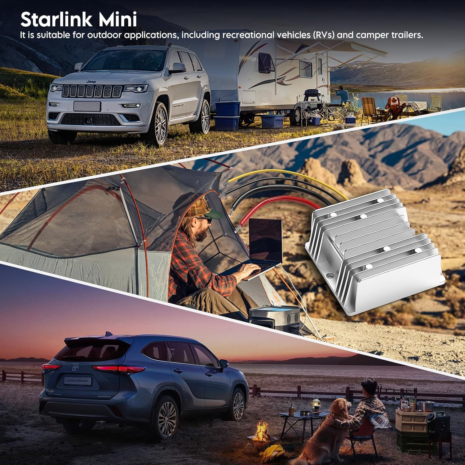 Convertor DC Step-Up XLTTYWL pentru Starlink Mini, 12V-28V la 48V 3A, 144W, adaptor alimentare cu cablu DC 2 m, carcasa aluminiu, protectii multiple