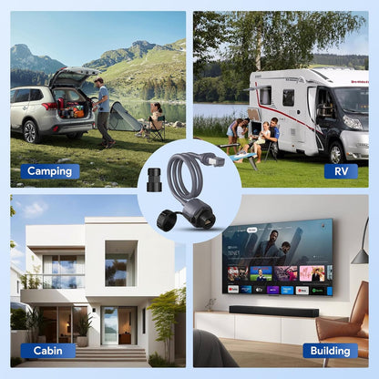 Adaptor Ethernet XLTTYWL pentru Starlink Gen 3 / Mini, RJ45, cuplaj extensie si reparatie, IP67 impermeabil, compatibil Starlink V3 Dishy, conectori lipire, pentru exterior si interior