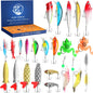 Set calendar advent momeli artificiale 24 piese, multicolor- Numaratoare inversa de Craciun 2025, 24 de Zile