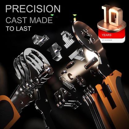 Set cleste sertizare pini conectori cu 770 terminale conductori 0,25-10 mm², 9 de tipuri, profesional, cu cutie de depozitare si transport