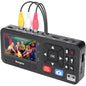 Placa de captura video 1080P cu S-Video si RCA, video grabber pentru conversie VHS, VCR, DVD, Hi8 si camere video direct pe USB sau card de memorie, display 3 inch, telecomanda inclusa, inregistrare fara PC, multifunctionala