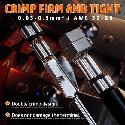 Set cleste sertizare 0.03-0.5 mm² cu 21 tipuri conectori JST-PH de 2.0 mm si mufa JST-SYP de 2.5 mm, pentru 2.0 mm/2.5 mm/2.54 mm/3.0 mm Dupont, JST, KF2510, Molex, TE