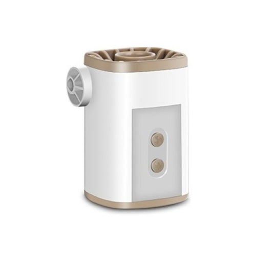 Pompa electrica portabila, reincarcabila cu acumulator de 3600 mAh, cu lampa LED si functie powerbank de urgenta, pentru saltea gonflabila, barca, colace, cu 3 duze diferite