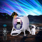 Proiector de stele astronaut cu functie lampa de veghe si difuzor Bluetooth, lumina de noapte cu sunete albe, telecomanda, temporizator, 5 niveluri luminozitate, multifunctional