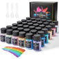 Set pigmenti pudra de mica, 36 de culori x 10 g, aditiv pulbere multifunctional pentru rasina epoxidica, machiaj, sapun, lac de unghii, lumanari, slime