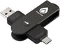 Dispozitiv criptografic securizat USB-A/USB-C, autentificare in doi factori, cheie de securitate NFC FIDO 2.0, pentru protectie multifactor (HOTP), pentru tableta/smartphone Android si dispozitive Windows/MacOS/Linux