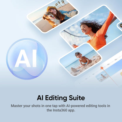 Stabilizator de imagine Insta360 Flow 2 Plus AI Tracker, sistem stabilizare telefon cu urmarie AI, trepied si selfie stick incorporat, pentru iPhone/Android
