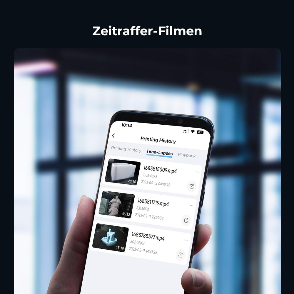 Camera video pentru imprimanta 3D K1/K1 Max, cu detectare AI, 1080P HD, timelapse, vizualizare live, instalare usoara, neagra
