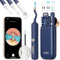 Otoscop pentru indepartare ceara urechi, camera HD flexibila pentru urechi/nas/gat, cu lumini LED, pensete, aplicatie smartphone si accesorii, pentru copii si adulti