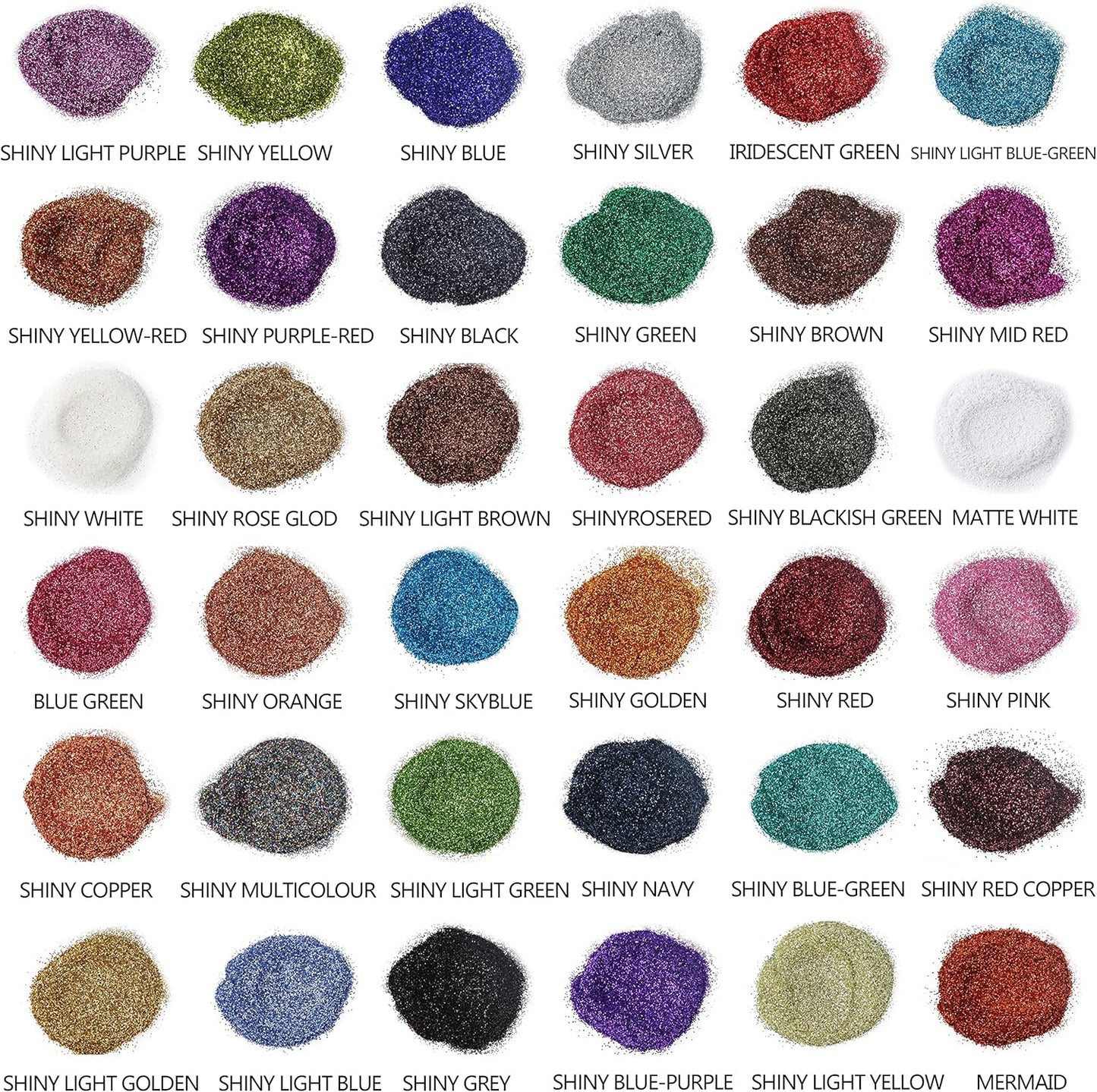 Set de pigmenti de mica, 108 culori, 36 de culori originale (10g), 36 de culori pastelate (10g), 36 pulberi cu sclipici fine (20g), pudra de pigment pentru rasina epoxidica, machiaj, sapun, lac de unghii, lumanari, slime