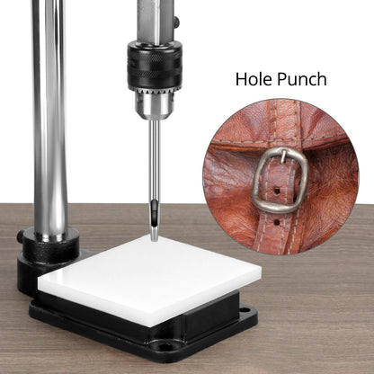 Presa pentru perforat pielea, masina profesionala de stantat si embosare piele, perforator cu mandrina 12, 7 mm, ergonomic, din metal