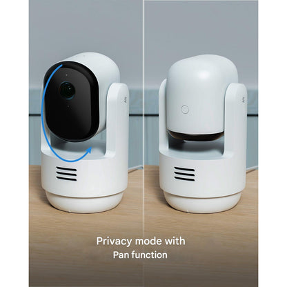Camera de supraveghere Arlo Indoor 3 HD PTZ, set 2 bucati, video 1080p, cu WiFi, vedere nocturna color, rotire 360º panoramica, inclinare si zoom, alarma, audio bidirectional, urmarire miscare inteligenta, mod confidentialitate