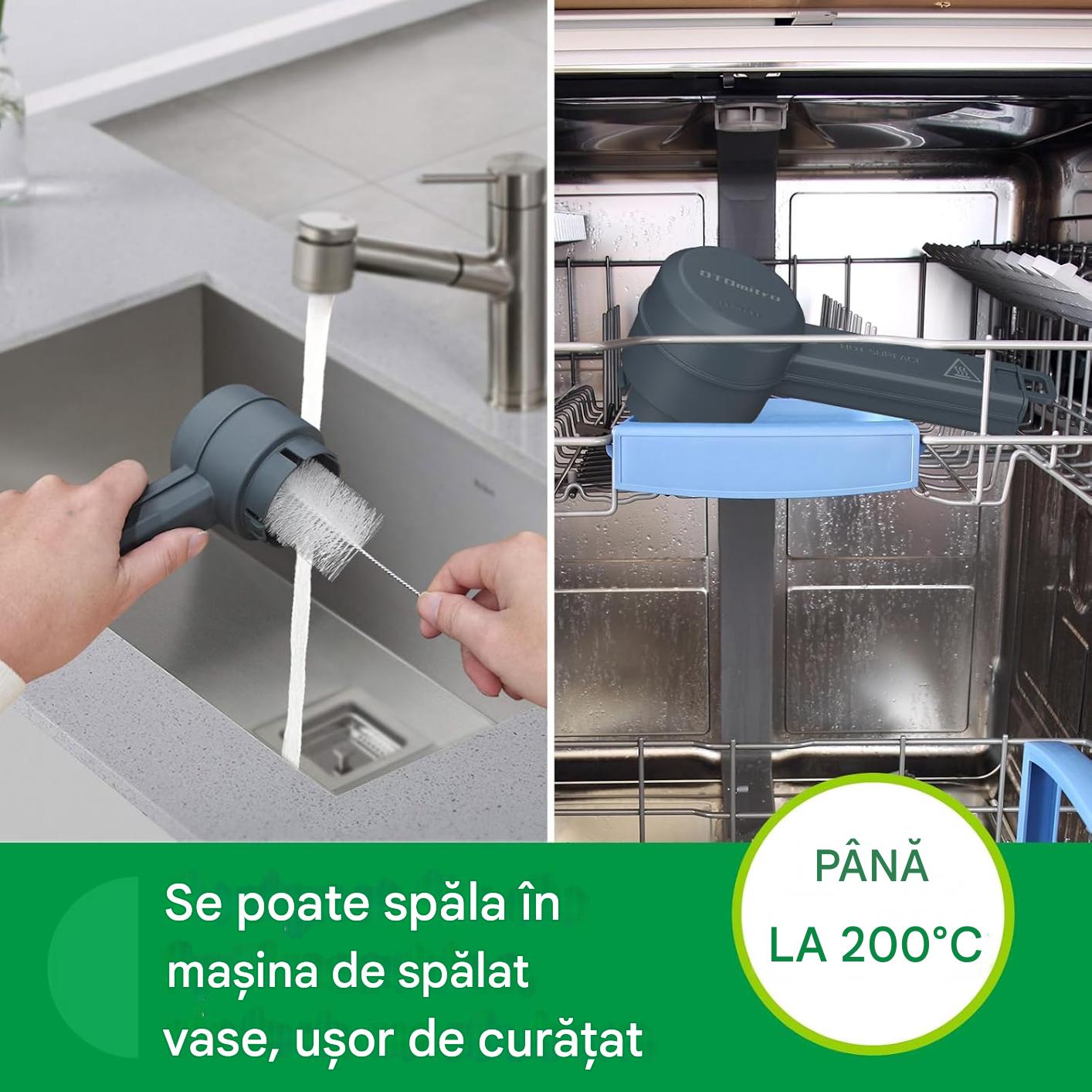 Adaptor de aburi, accesoriu pentru Thermomix TM5 TM6 TM31 TM21, deflector rotativ 360°, fara BPA, deviator de aburi, gri
