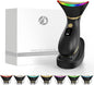 Dispozitiv masaj facial profesional cu 7 moduri LED, compresie incalzire si mod rece, cap de masaj curbat pentru fata, gat, frunte, dispozitiv lifting pentru reintinerirea pielii, reducerea ridurilor, tonifierea pielii