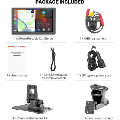 Navigatie Auto, Multimedia cu ecran 9 inch, camera marsarier, Apple CarPlay si Android Auto, Mirror Link, control vocal, transmitator FM, AUX