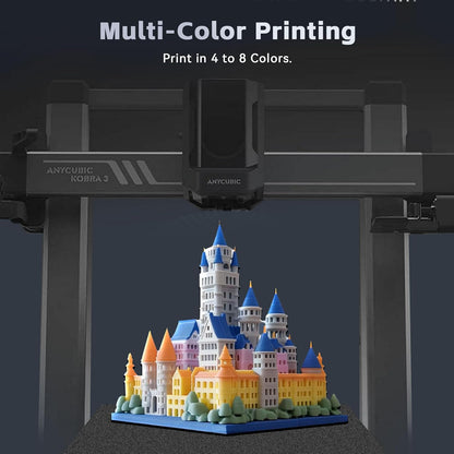 Cap de printare pentru imprimanta 3D Anycubic Kobra 3, hotend cu bloc incalzire si termistor ceramic 24V, husa din silicon, doar pentru cobra 3 si Kobra 3 Combo