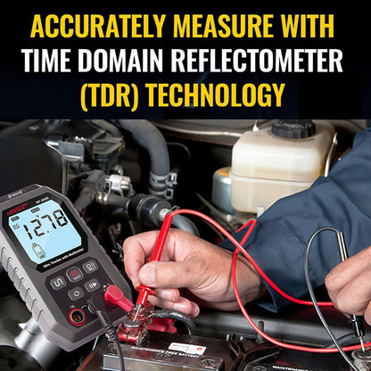 Tester cablu de retea si multimetru 2 in 1, cu PoE si NCV, Port Flash, test de lungime TDR, masurare tensiune AC/DC, curent AC/DC, rezistenta, continuitate, dioda, cu incarcare USB-C si display LCD