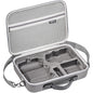 Husa de protectie drona DJI Mini 4 Pro si controler DJI RC 2, geanta de transport impermeabila, portabila 32 x 24 x 9 cm, rezistenta la socuri, cu maner si curea de umar, gri