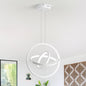 Lustra suspendata, lampa LED cu lungime reglabila si modificare forma, iluminare 360°, CRI 80+, pentru living, dormitor, bucatarie, hol