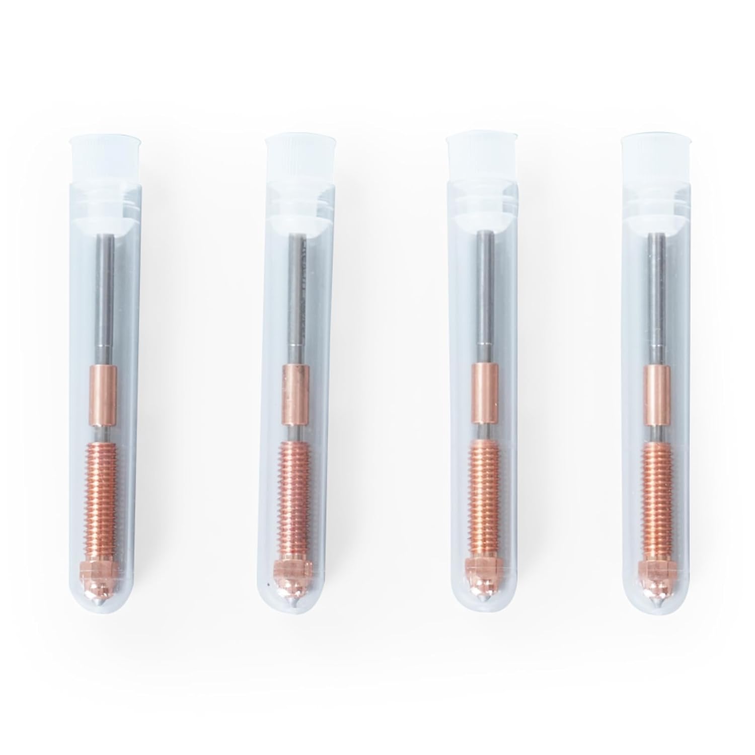 Set 4 duze Creality Unicorn pentru imprimanta 3D, debit mare pentru imprimare high-speed, 2 duze 0.4 mm, 1 duza 0.6 mm, 1 duza 0.8 mm, compatibil K1C si Ender 3 V3, din aliaj de cupru, otel calit si titan