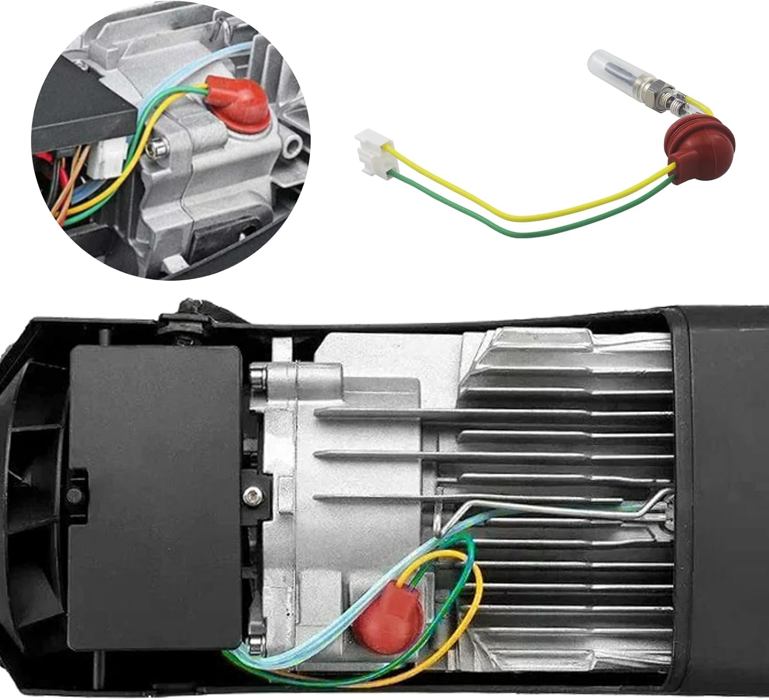 Set bujie incandescenta sirocou, pentru incalzitor diesel Webasto/Eberspacher 12V de 3 KW 5 KW 8 KW, cu garnituri, filtru si cheie