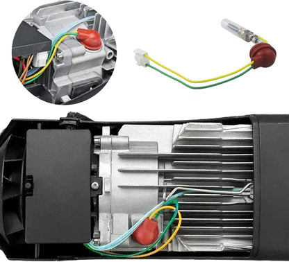 Set bujie incandescenta sirocou, pentru incalzitor diesel Webasto/Eberspacher 12V de 3 KW 5 KW 8 KW, cu garnituri, filtru si cheie