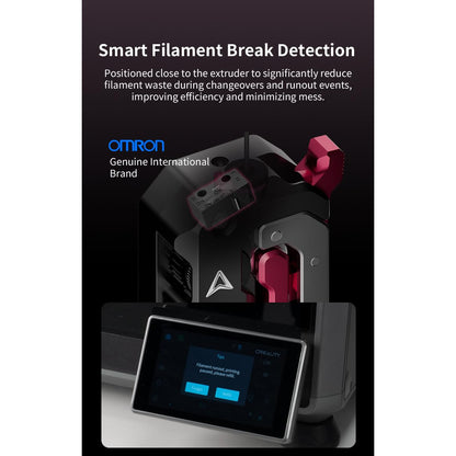 Kit extruder pentru imprimanta 3D Creality DXC K1/K1 Max/K1C – Phaetus Runice oficial, acoperire RNC, detectare inteligenta a ruperii filamentului, compatibil PLA/ABS/TPU/CF, plug & play, angrenaj dublu