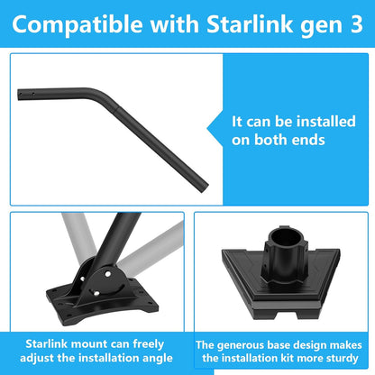 Montura pentru antena StarLink Gen 3, rotativ 360°, unghi inclinare 180°, stabil si durabil, din metal
