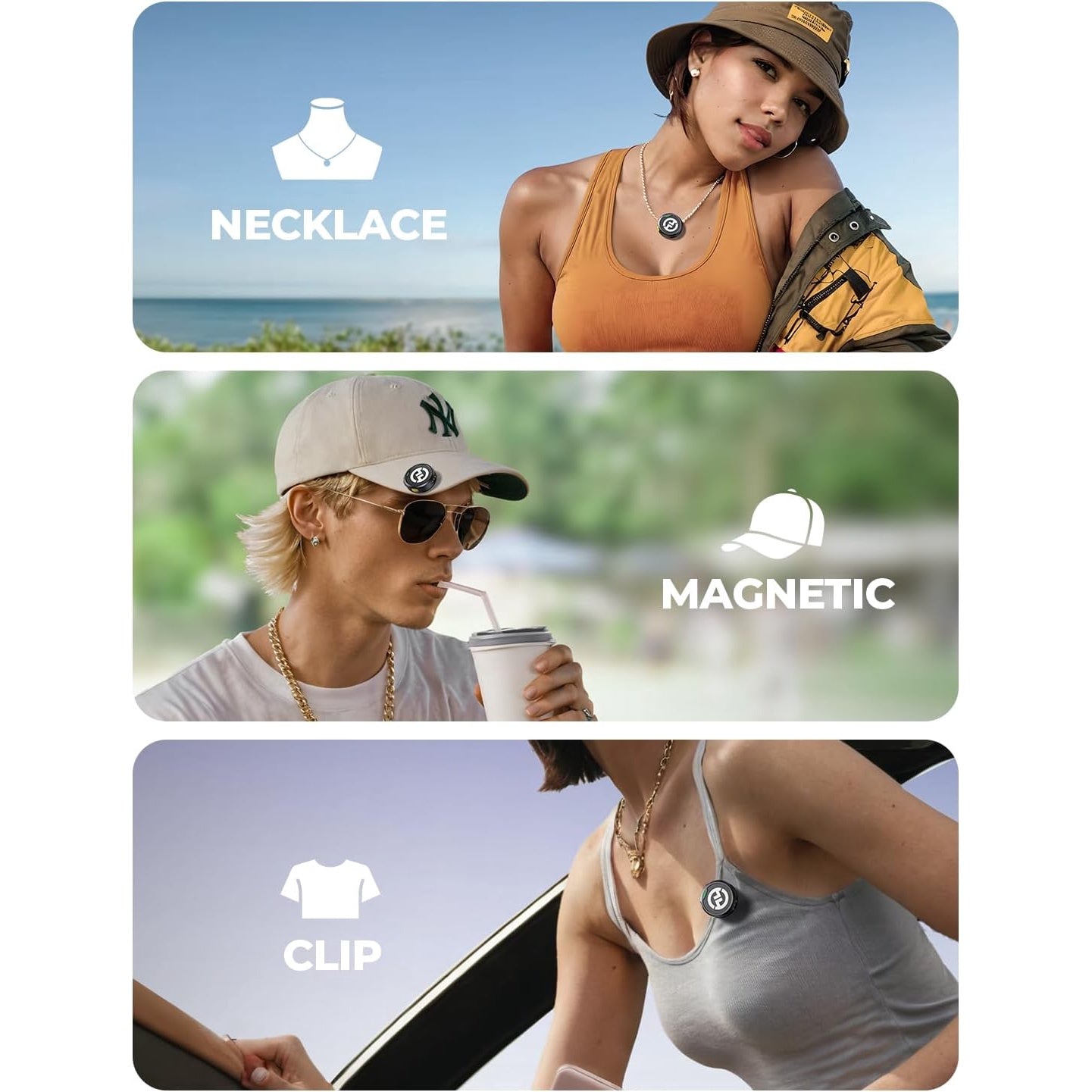 Set microfon lavaliera cu 2 microfoane mini si 3 receptoare, HiFi 48 kHz/24 bit, functie reducere zgomot, distanta transmisie 300 m, utilizare pana la 40 ore, pentru camera, iPhone, Android, PC