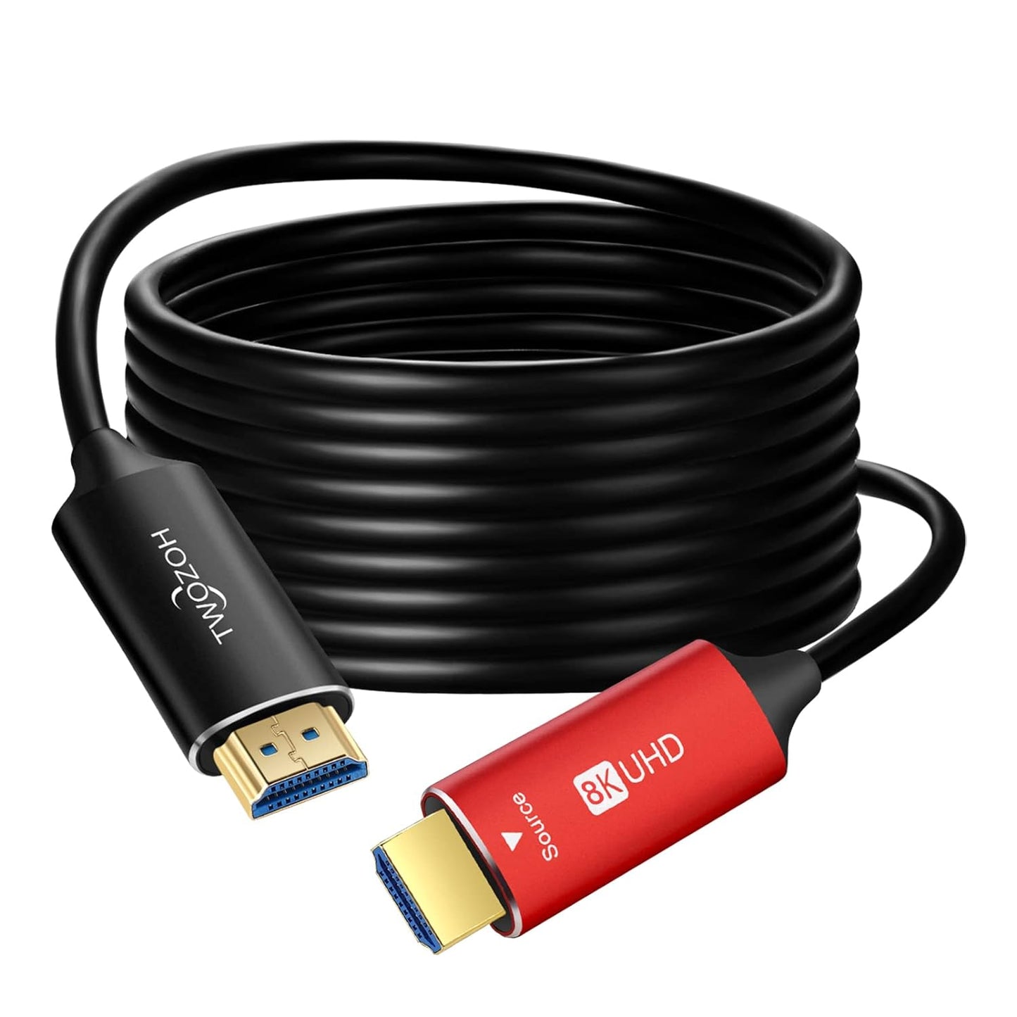 Cablu HDMI 2.1 8K de 50m, 8K la 60 Hz, 4K la 120 Hz, cu fibra optica, 48 Gbps, HDR Dinamic, suporta HDCP 2.2&2.3, Audio eARC si Dolby Atmos, unidirectional