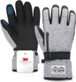 Manusi de iarna impermeabile, compatibile touchscreen, material respirabil, rezistente la vant, cu buzunar, pentru schi, snowboarding, drumetii, ciclism
