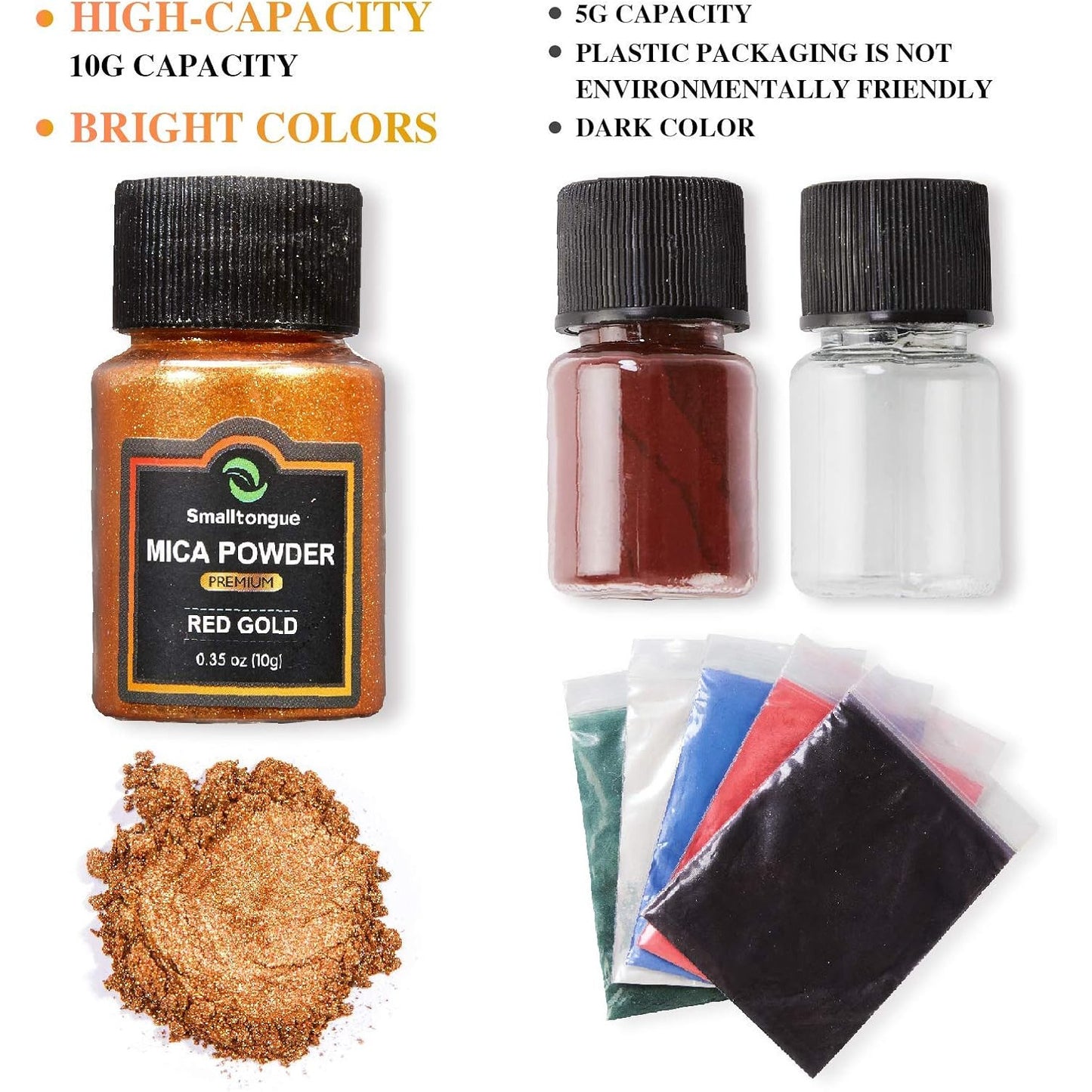 Set pigmenti pudra de mica, 36 de culori x 10 g, aditiv pulbere multifunctional pentru rasina epoxidica, machiaj, sapun, lac de unghii, lumanari, slime